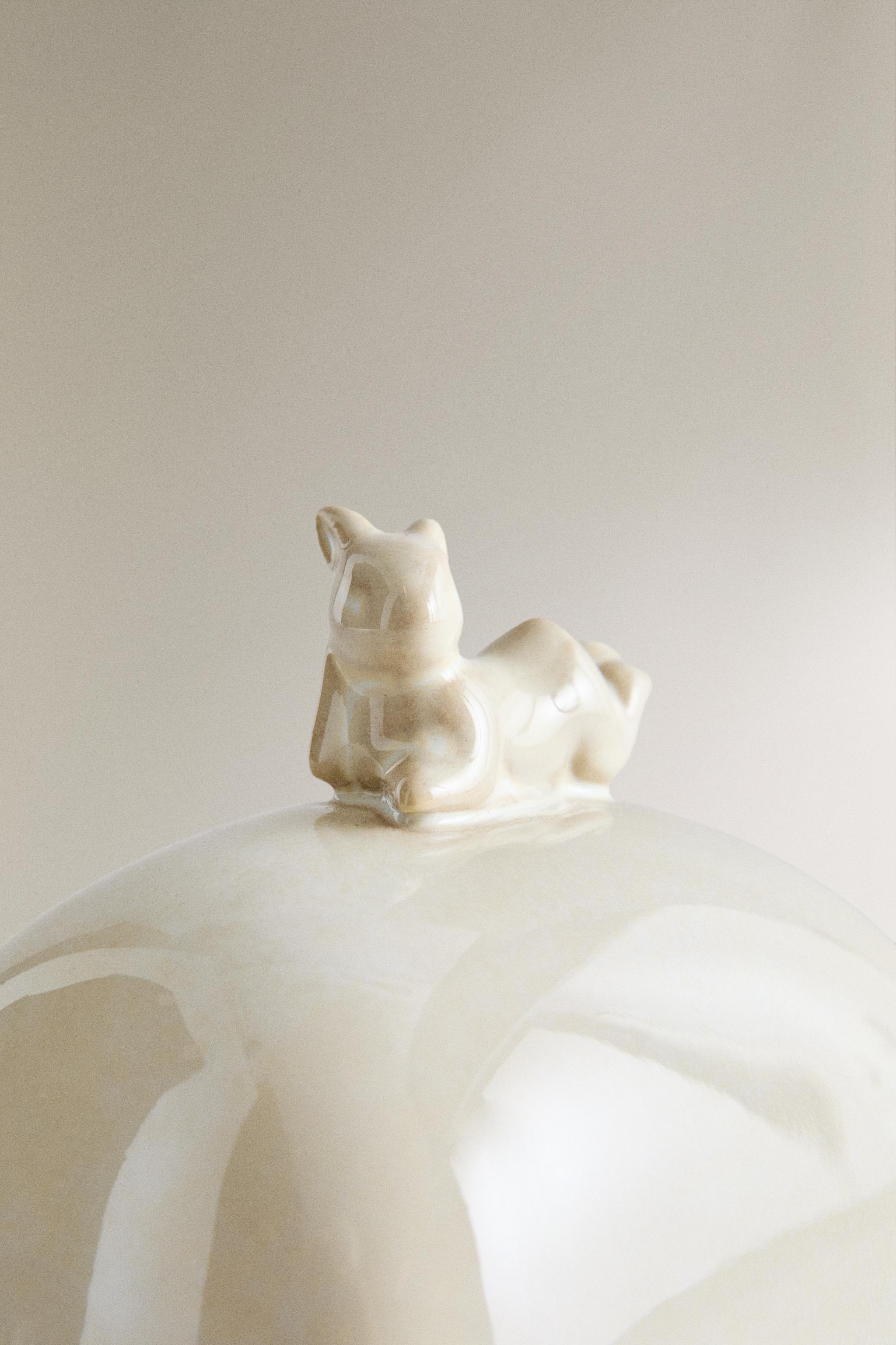 BEURRIER CÉRAMIQUE LAPIN
