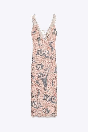 ROBE NUISETTE IMPRIMÉE ZW COLLECTION - Imprimée de Zara - Image 8