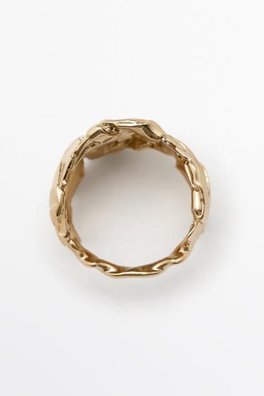 Basket detail ring — Golden 2