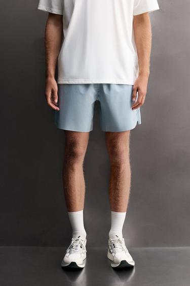 Zara 9" TRAINING SHORTS - Light blue