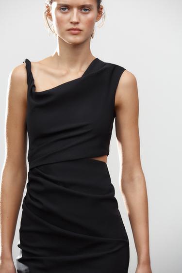 ZW COLLECTION DRESS WITH CUT-OUT DETAIL - Black by Zara - Image 1