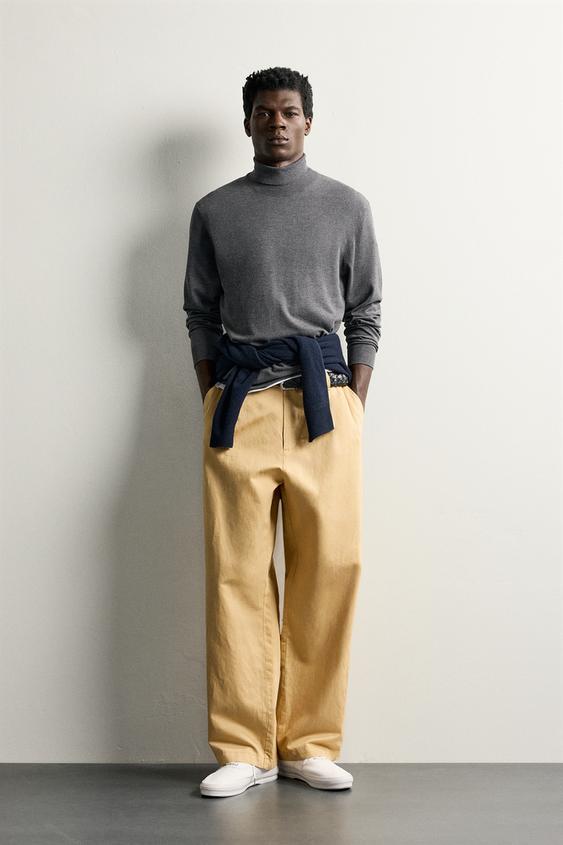 BASIC HIGH NECK JUMPER - Grey marl by Zara - Image 0
