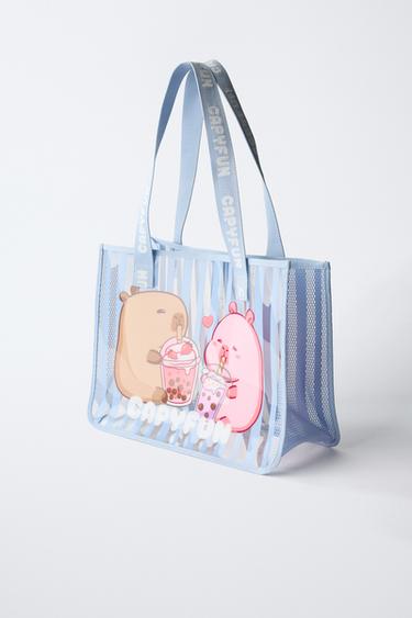 CAPYBARA CAPYFUN © TOTE BAG - Blue by Zara - Image 1