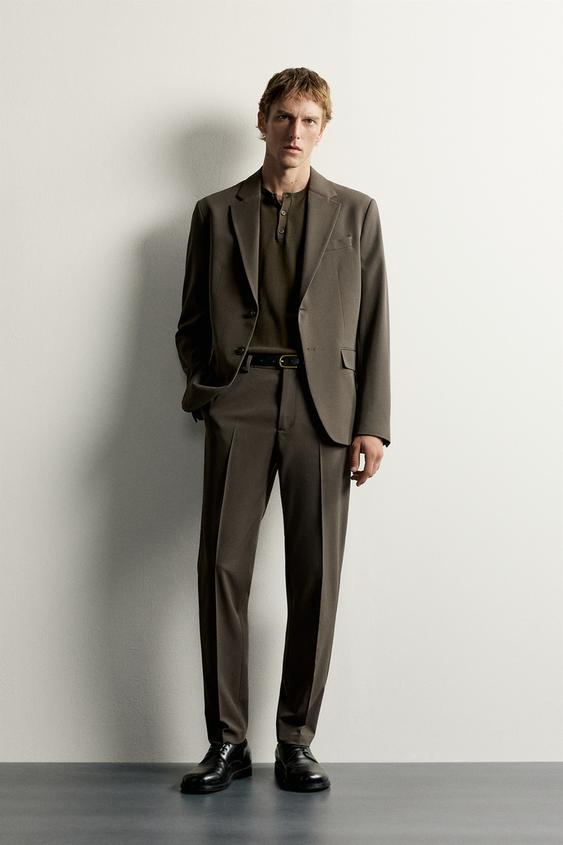 COMFORT SUIT TROUSERS - Chocolate by Zara - Image 0