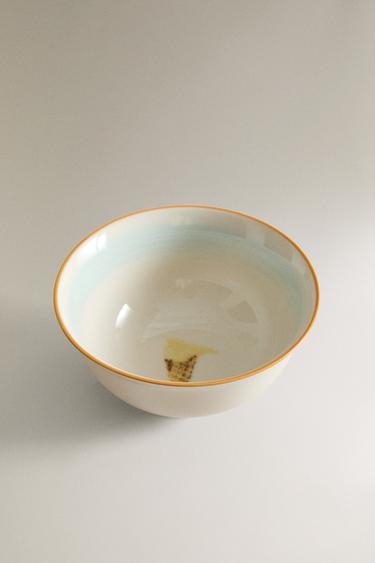 BOL GRÈS MOTIF GLACE - Citron vert de Zara - Image 1