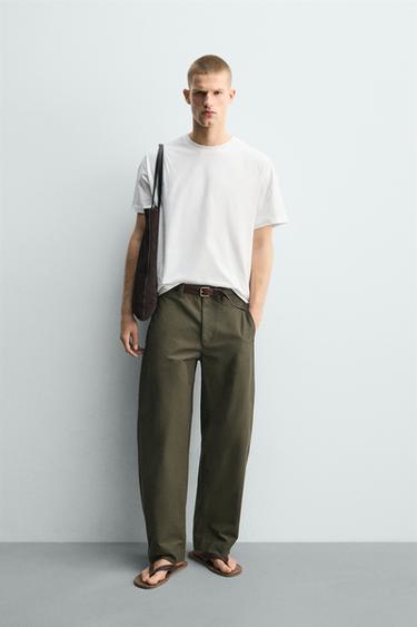 RELAXED FIT SEAMED T-SHIRT - White by Zara