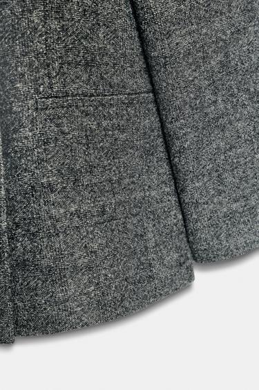 ZW COLLECTION LIMITED EDITION WOOL BLAZER WITH BUTTON - Mid-grey by Zara - Image 8