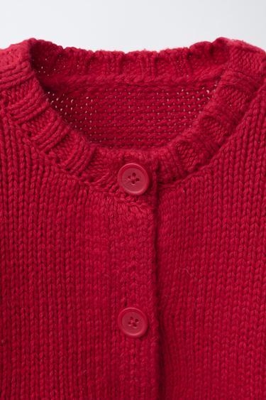 CARDIGAN WITH EMBROIDERED HORSES - Red by Zara - Image 2