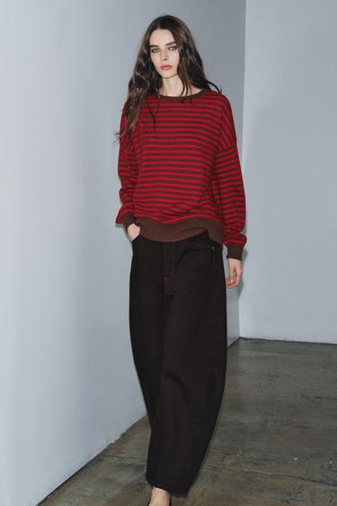 100% WOOL STRIPED JUMPER - 178 by Zara