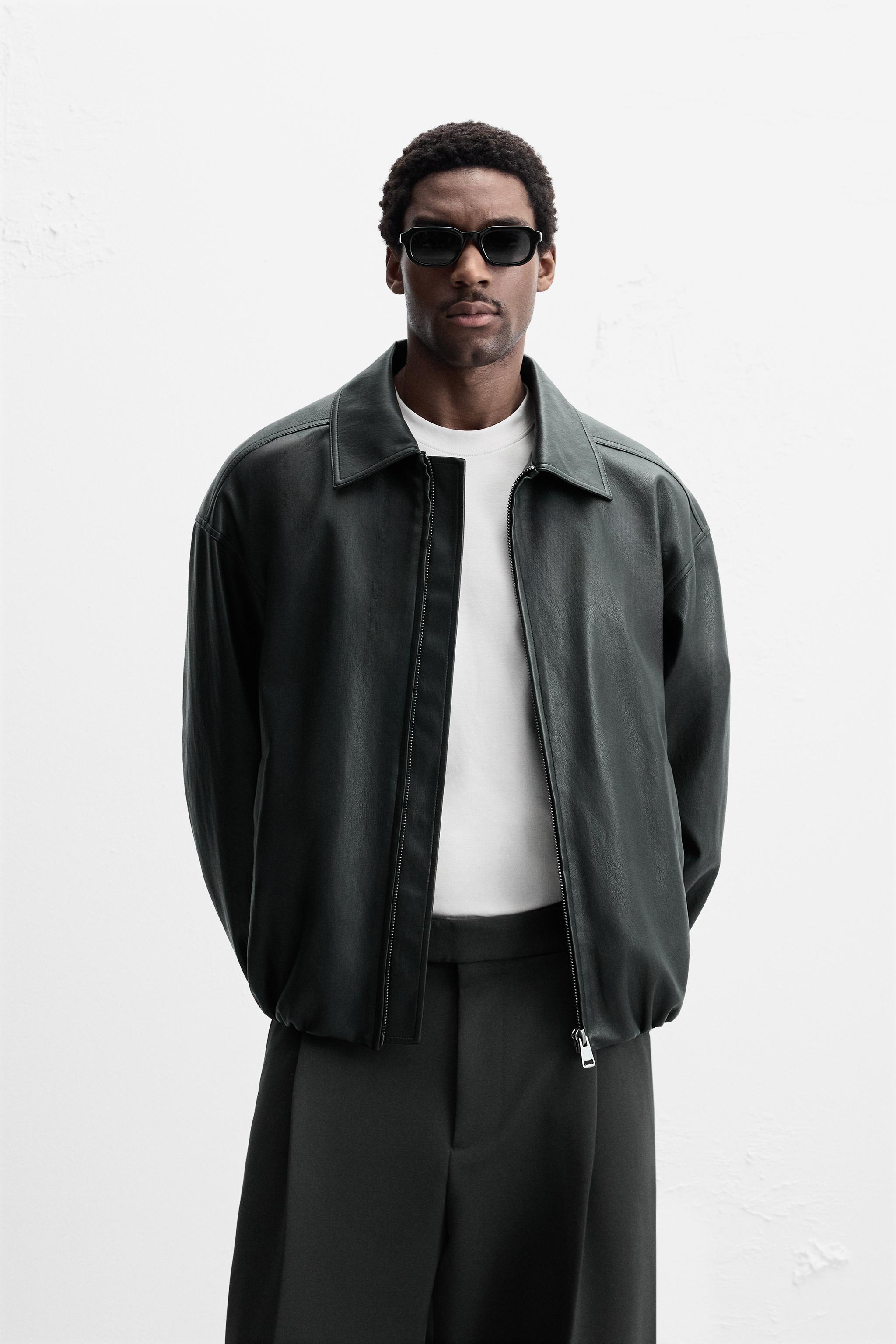 Kunstlederjacke Leder Winterjacke Zara Leather Jacket Zara