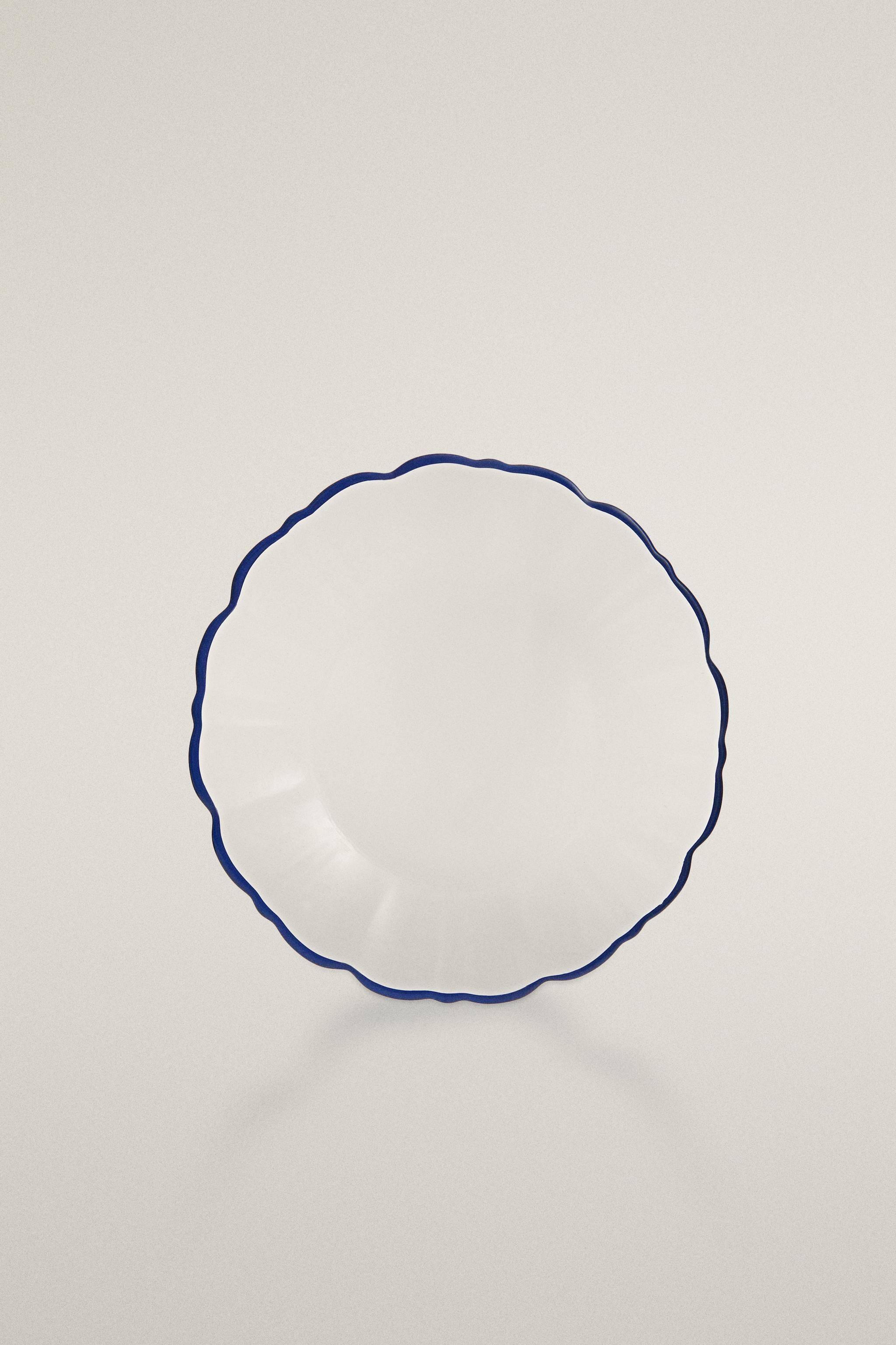 ASSIETTE À DESSERT EN VERRE FILET