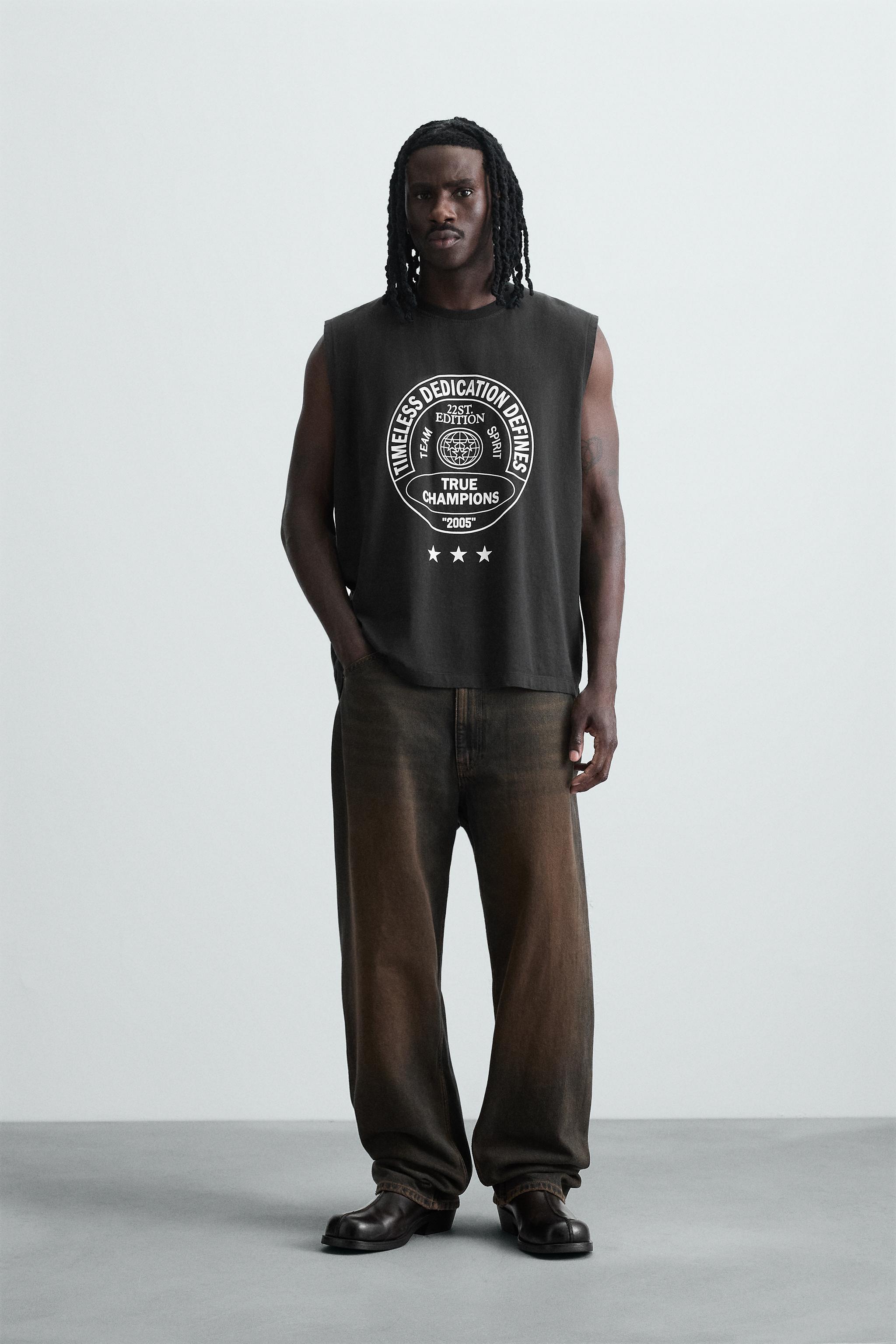 WASHED PRINT TANK TOP