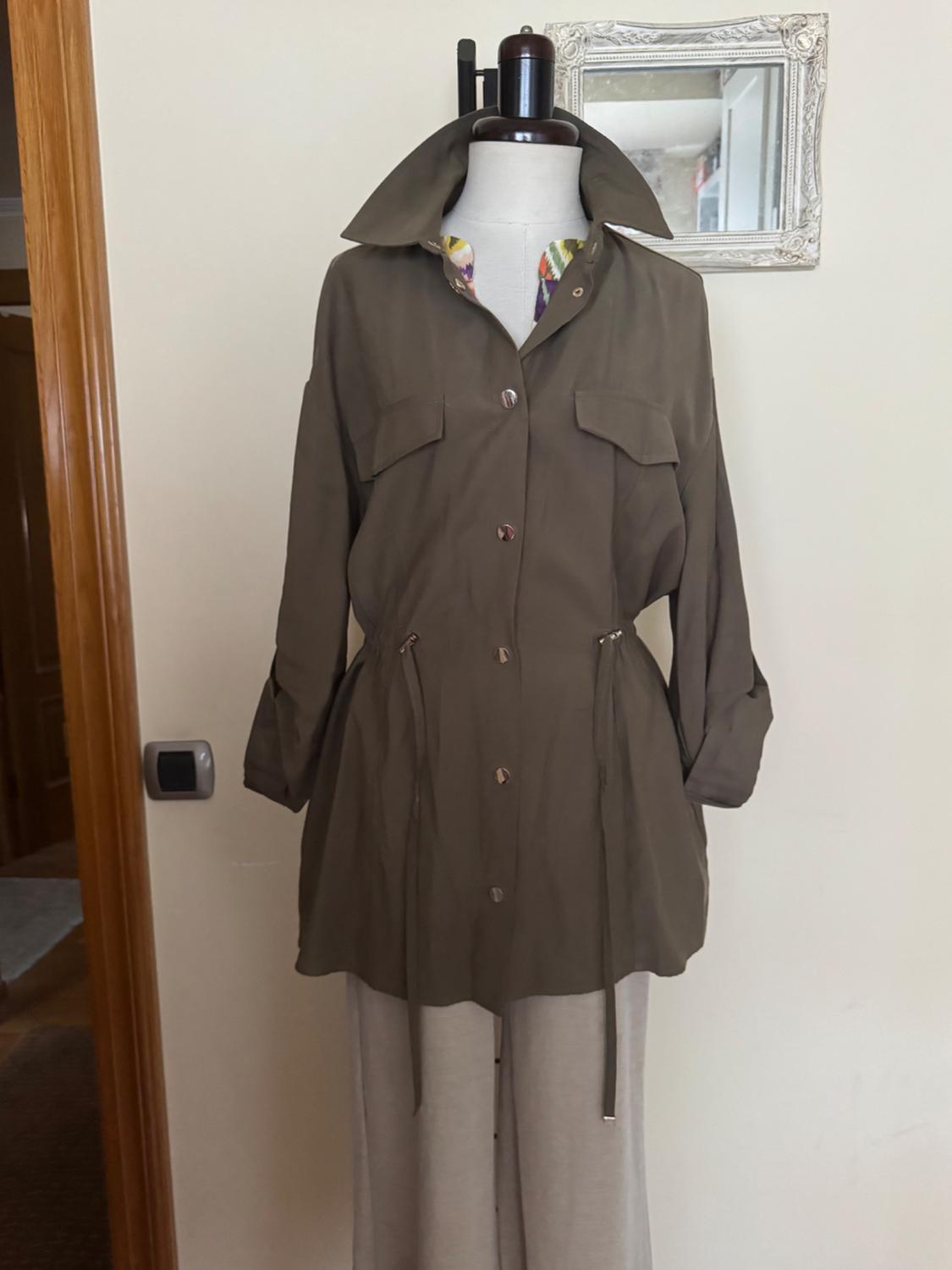 OVERSHIRT WITH DRAWSTRING WAIST - Image 6
