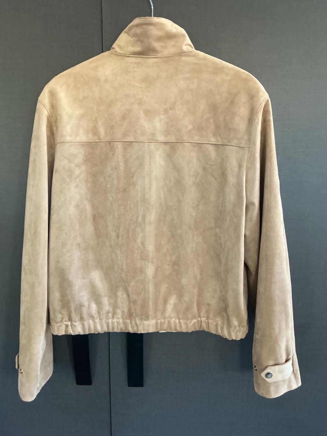 FAUX SUEDE HIGH COLLAR JACKET - Image 2