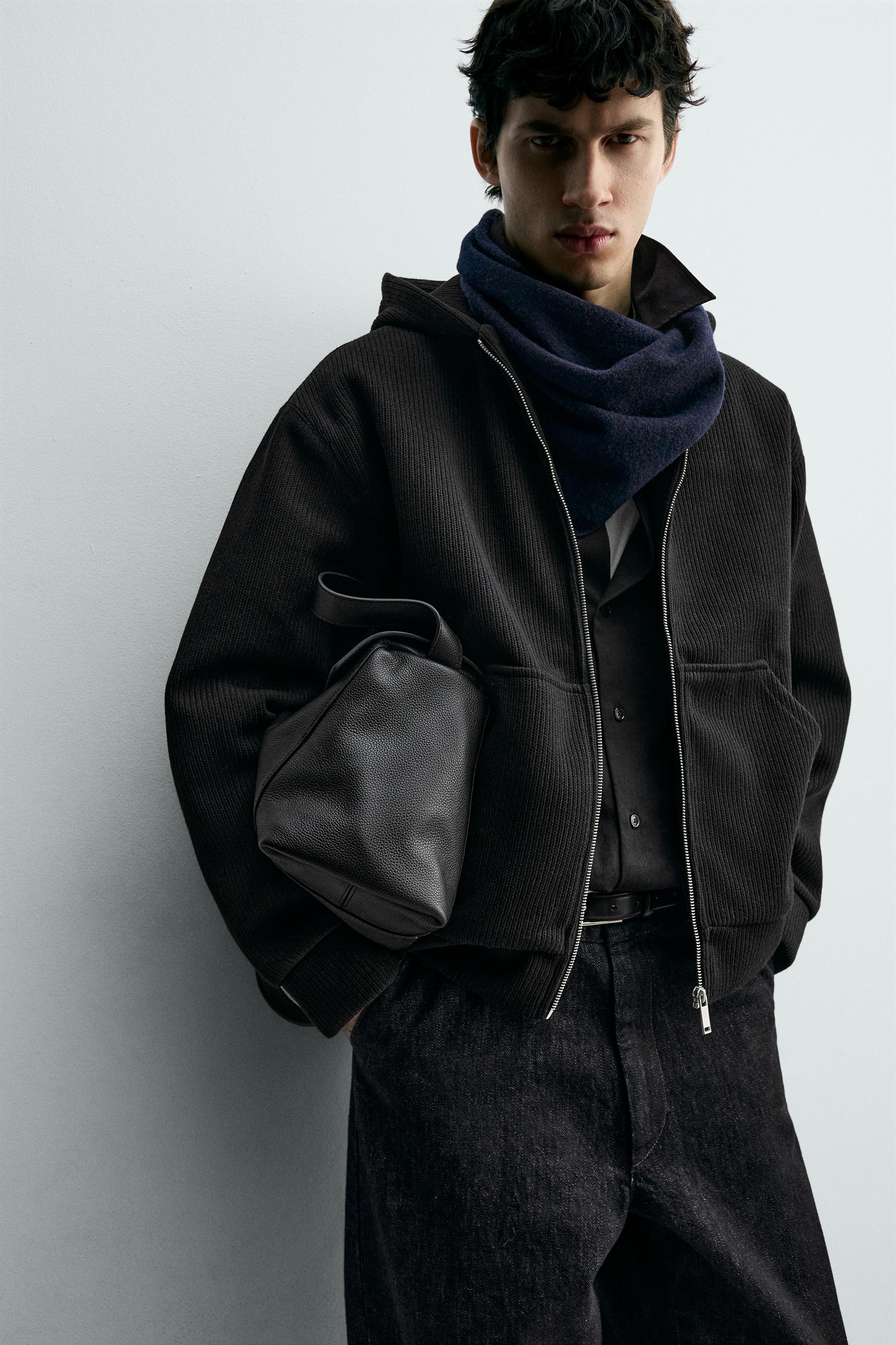 HOODIE RIB ZIP SWEATSHIRT