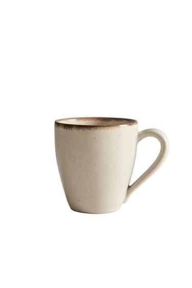 STONEWARE MUG - Light ecru by Zara