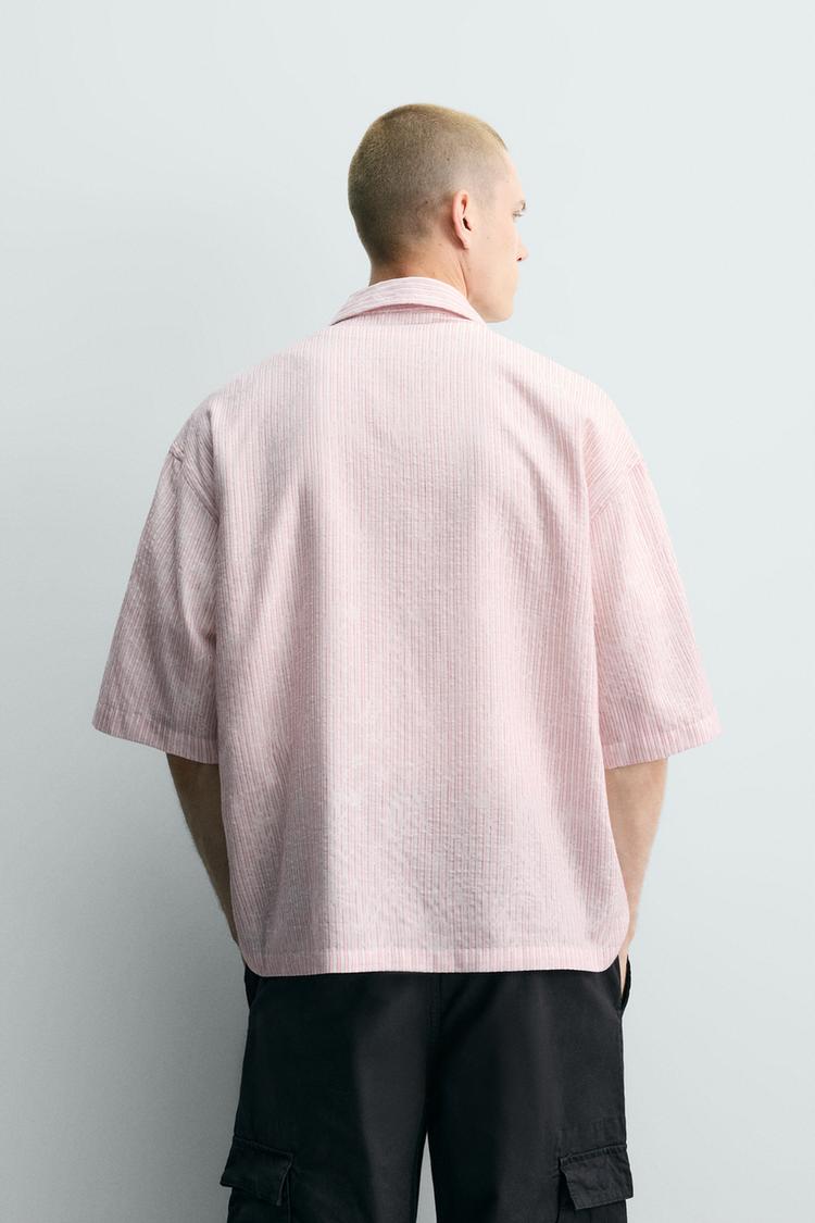 CAMISA JACQUARD RAYADA TEXTURIZADA 3