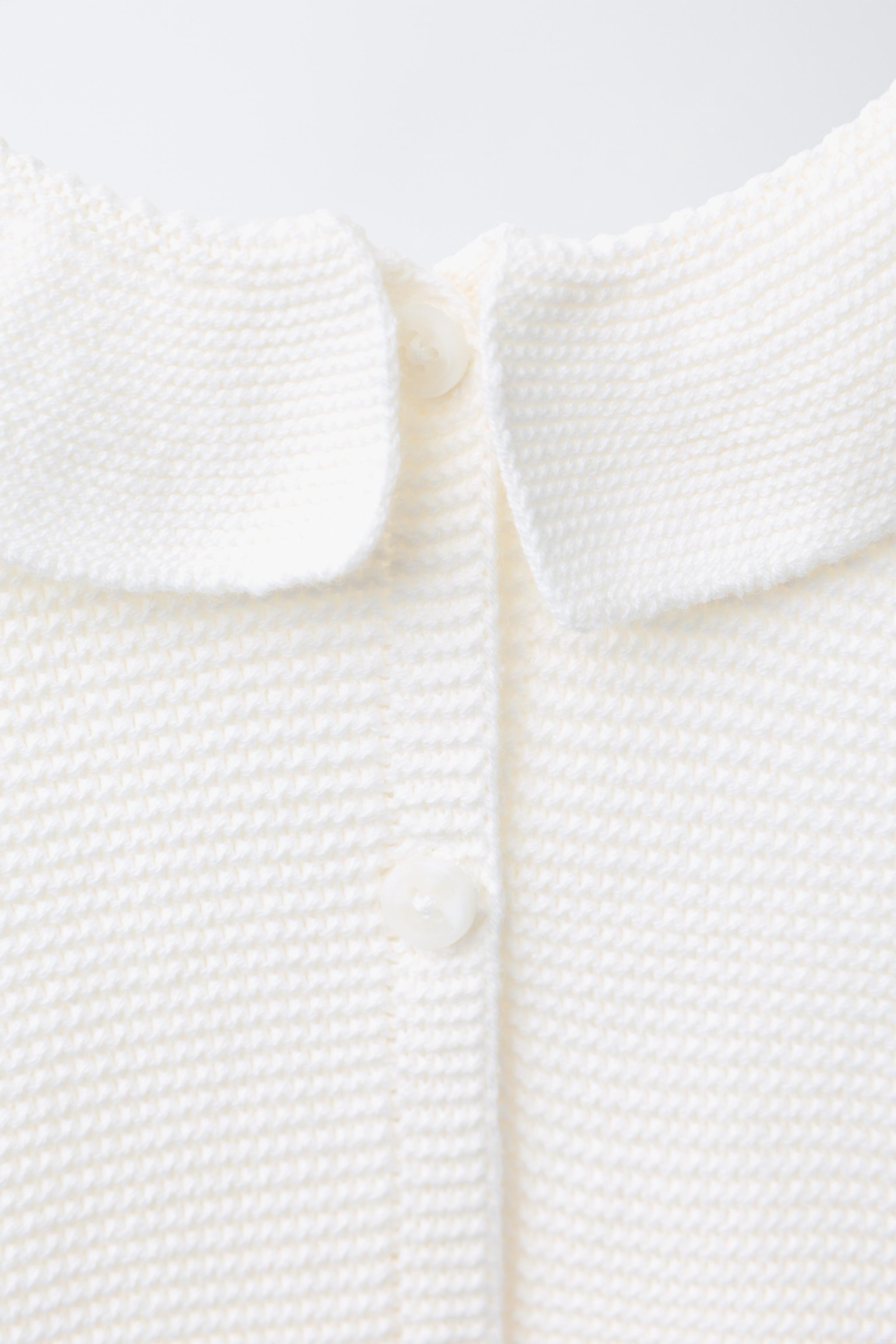 PETER PAN COLLAR KNIT SWEATER - Light ecru | ZARA Canada