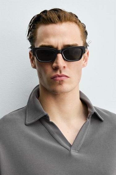 SOFT RELAXED FIT POLO SHIRT - Mid-grey by Zara