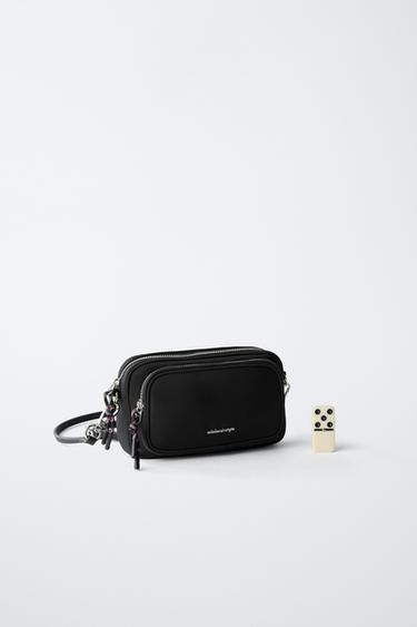 NYLON CROSSBODY BAG - Black by Zara - Image 5