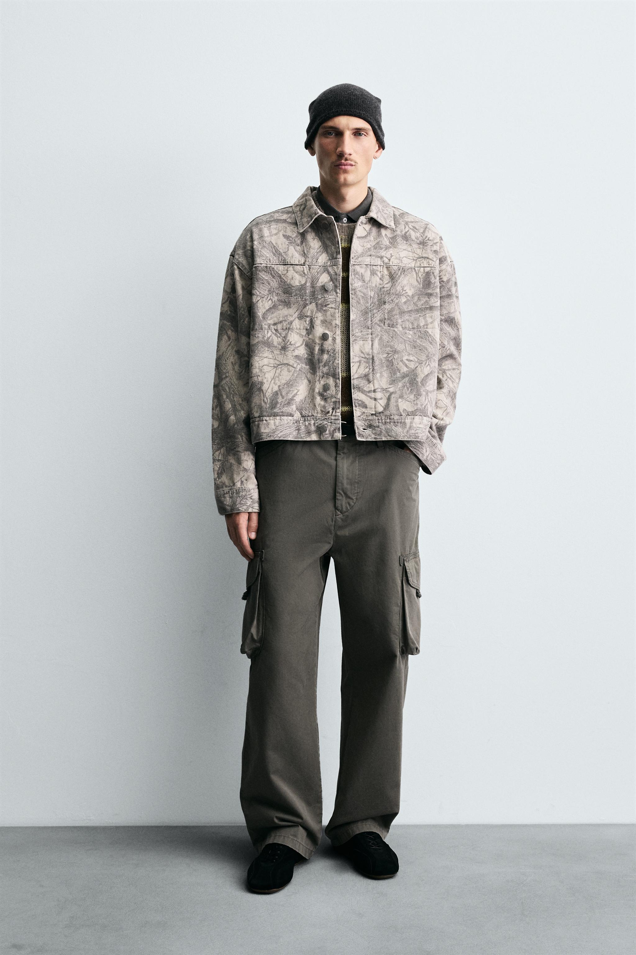 LEAF PRINT JACKET - 026 | ZARA United States LEAF PRINT JACKET - 026 | ZARA United States