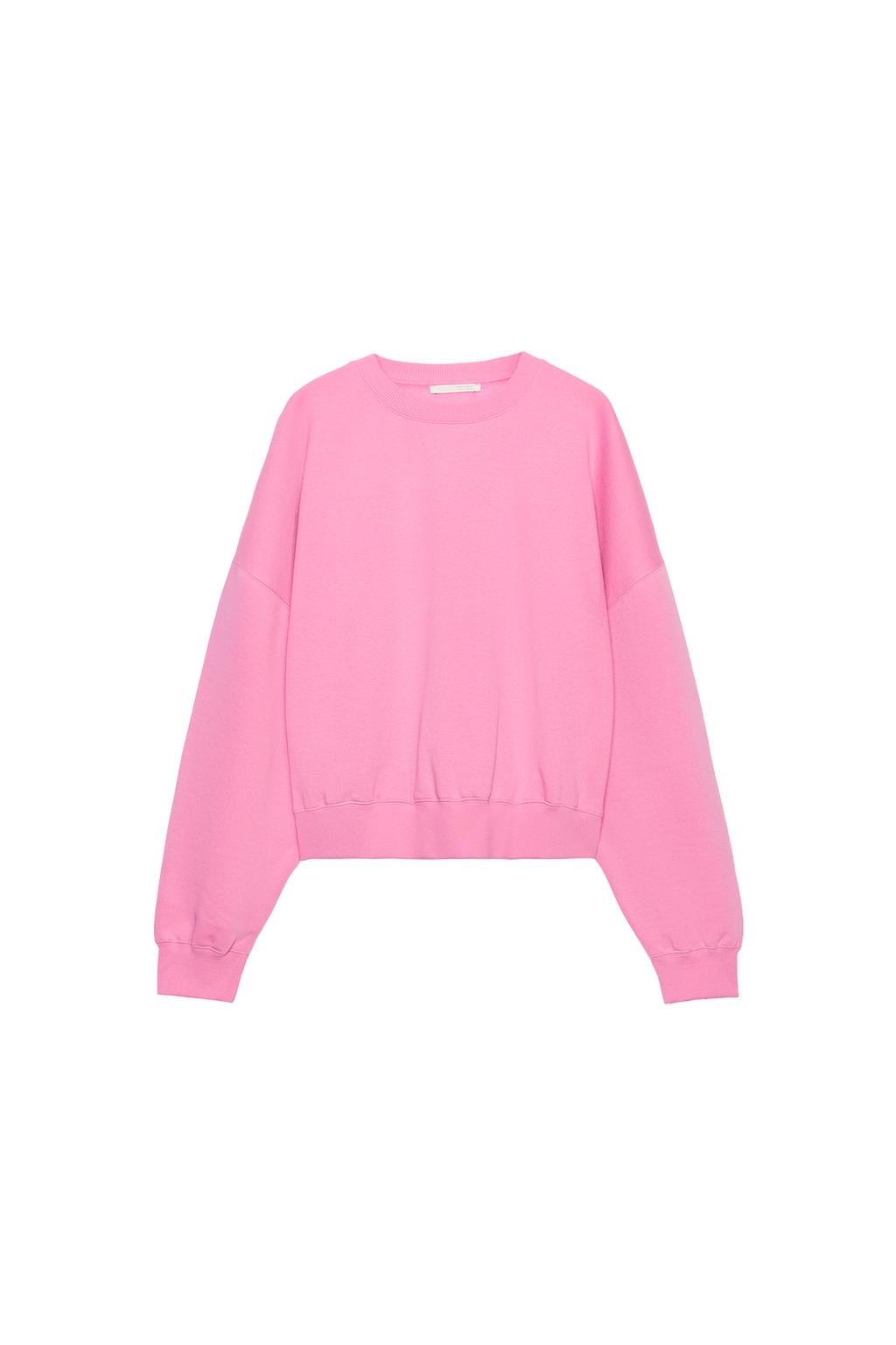 Basic Plush Sweatshirt - Pink by Zara