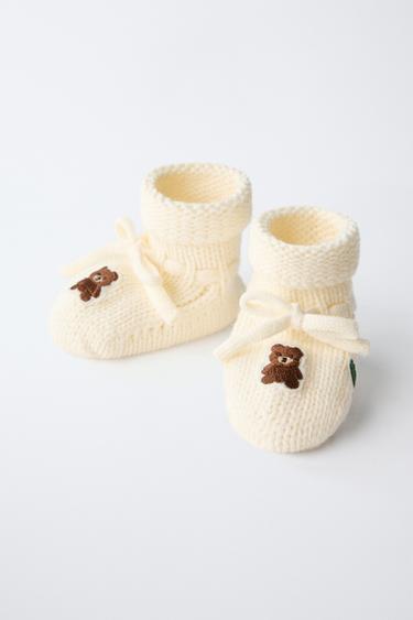 CHAUSSONS À NŒUD - Blanc écru de Zara - Image 2