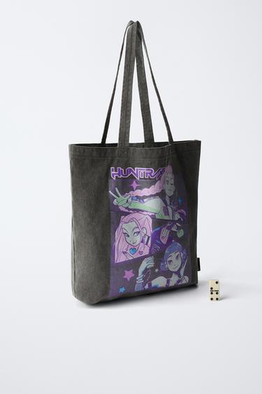 KPOP DEMON HUNTERS™ NETFLIX © TOTE BAG - Black by Zara - Image 5