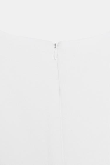 RUFFLED HEM MINI DRESS - White by Zara - Image 4