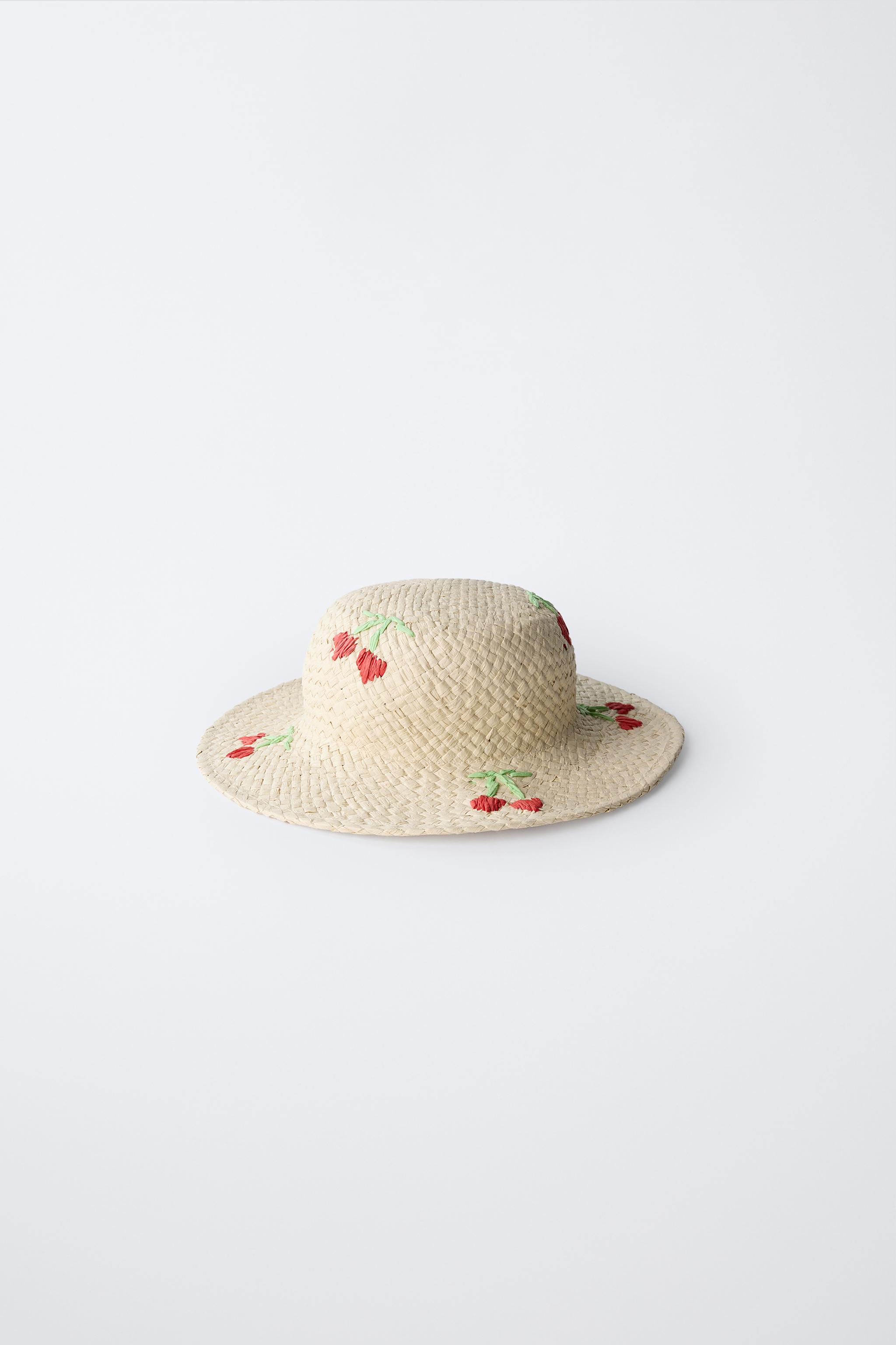 CHERRY HAT - straw | ZARA United States CHERRY HAT - straw | ZARA United States