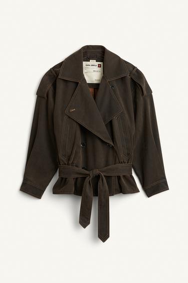 Zara DNM-WSHD JCKT - Brown