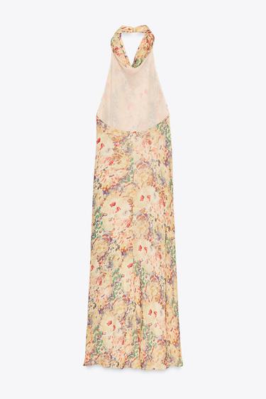 FLORAL PRINT DRESS ZW COLLECTION - Yellow by Zara - Image 6