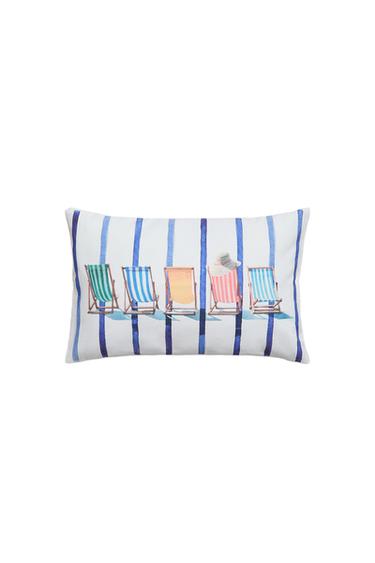 SUN LOUNGER CUSHION COVER - Blue by Zara