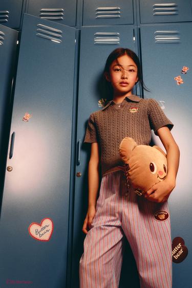 6-14 YEARS / BUTTERBEAR © STRIPED PYJAMA BOTTOMS - Blue by Zara