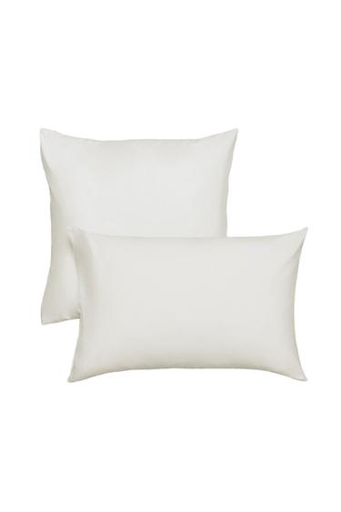 FRONHA DE TRAVESSEIRO DE ALGODÃO PERCAL (500 FIOS) - Branco da Zara