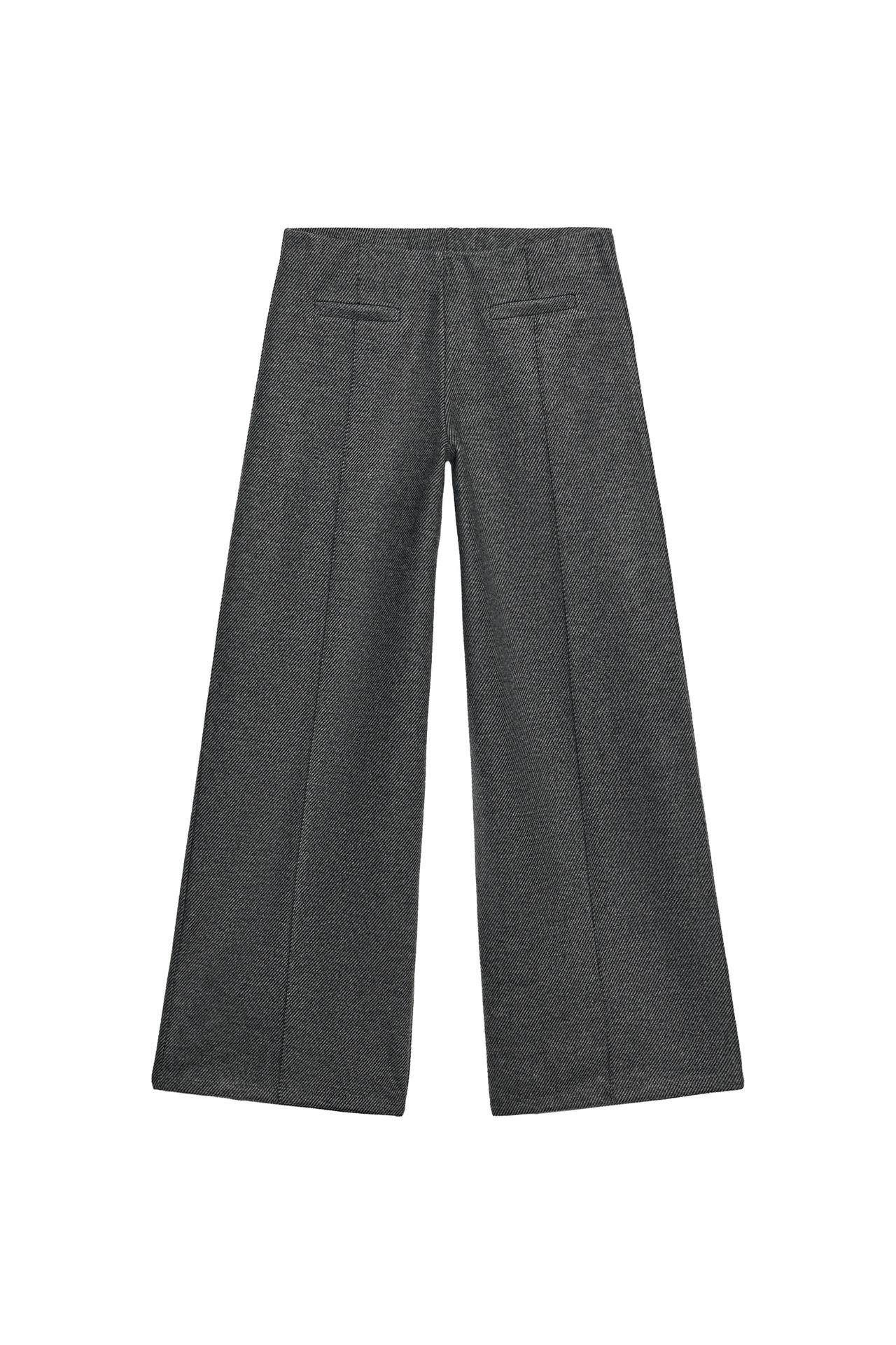 DARTED PANTS — Mid-gray