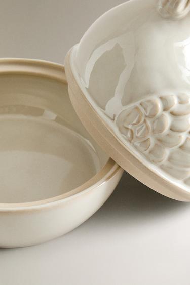 CERAMIC HEN STORAGE JAR - Cream by Zara - Image 3