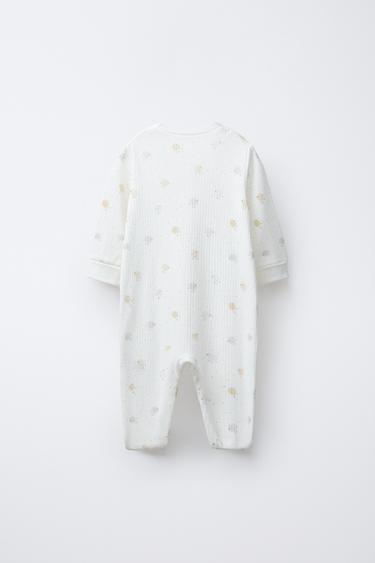 PYJAMA UNE PIÈCE POUSSINS PIEDS CONVERTIBLES - Écru de Zara - Image 1