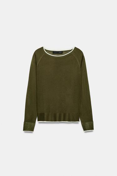JERSEY PUNTO DOBLE - Aceite de Zara - Imagen 0