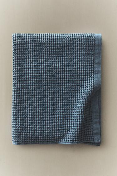 BADEHANDTUCH AUS WAFFELBAUMWOLLE - Blassblau von Zara
