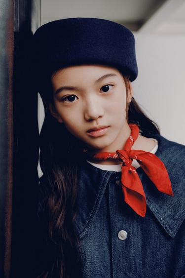DENIM JACKET WITH SAILOR COLLAR - Blue by Zara