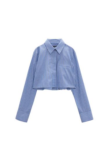 CROP POPLIN SHIRT