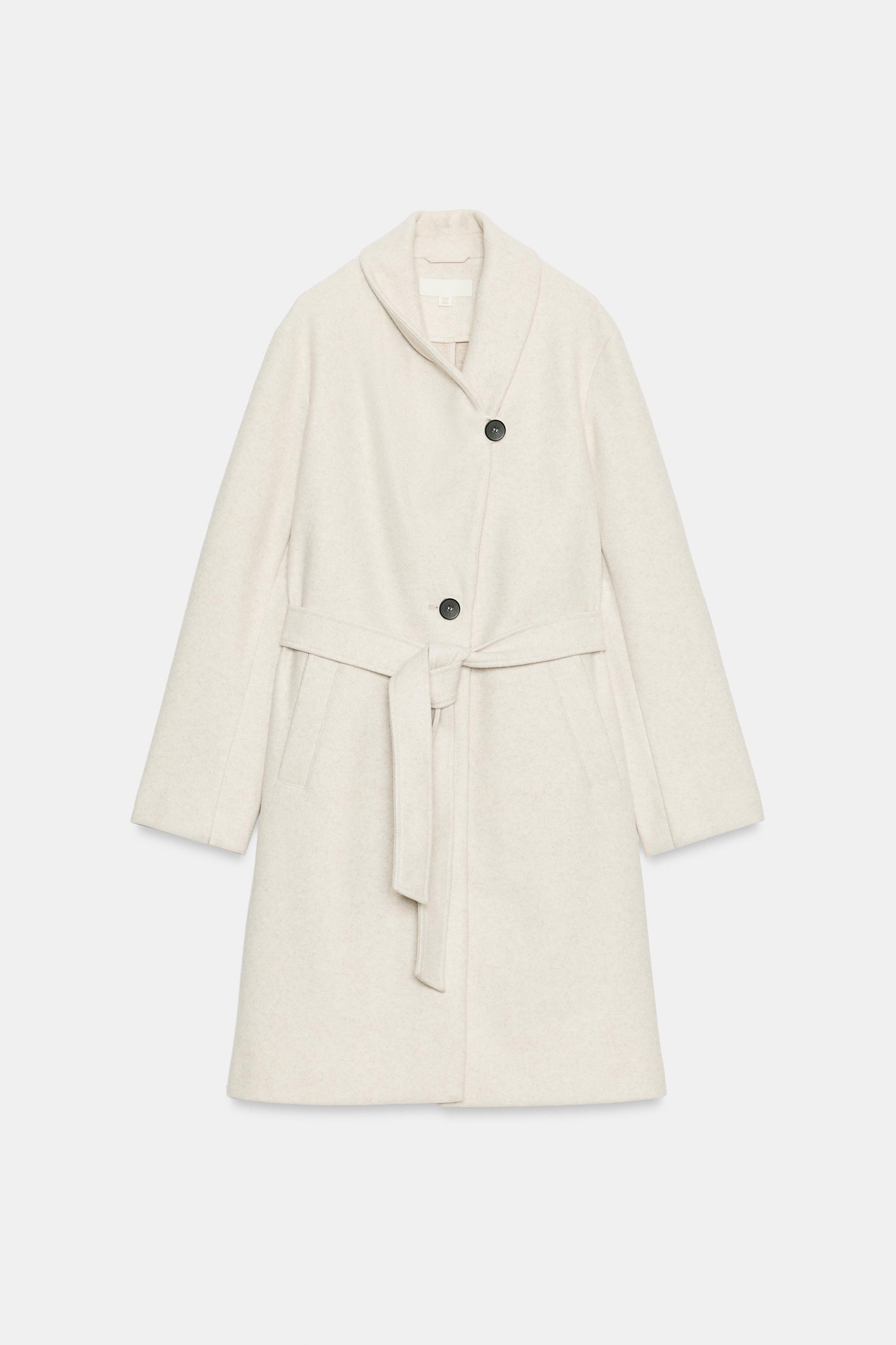 ソフト ベルトコート - エクリュ | ZARA Japan / 日本