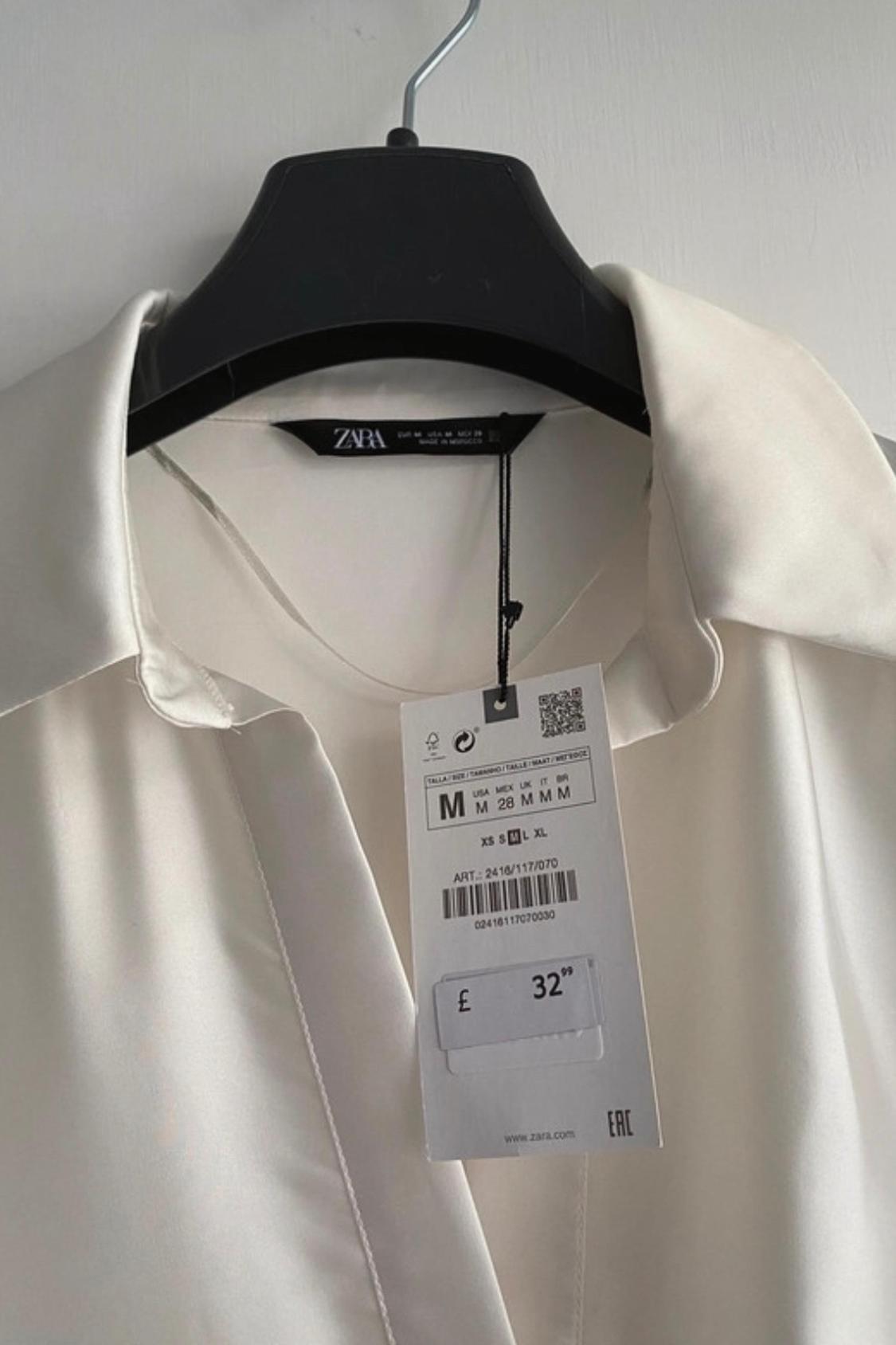 PRINTED SATIN-FINISH SHIRT - Image 3