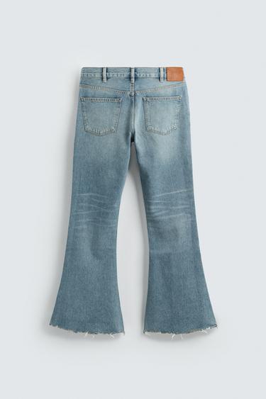 FLARE FIT JEANS - Light blue by Zara - Image 7