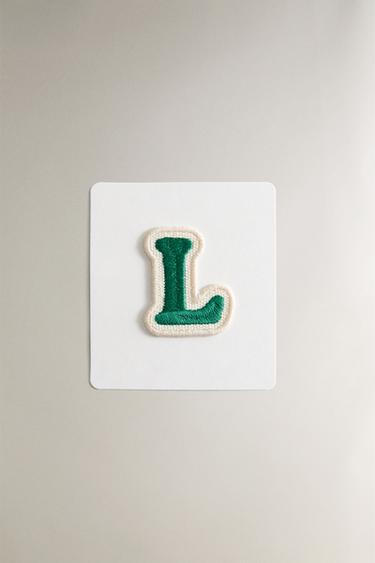 THERMO-ADHESIVE LETTER L PATCH - Blue by Zara - Image 0