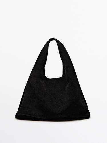 Zara Split suede mini bag - Black - Image 0