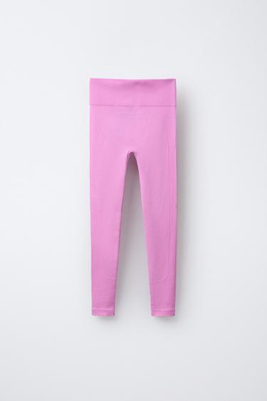 SEAMLESS SKI COLLECTION LEGGINGS - Pink by Zara - Image 1