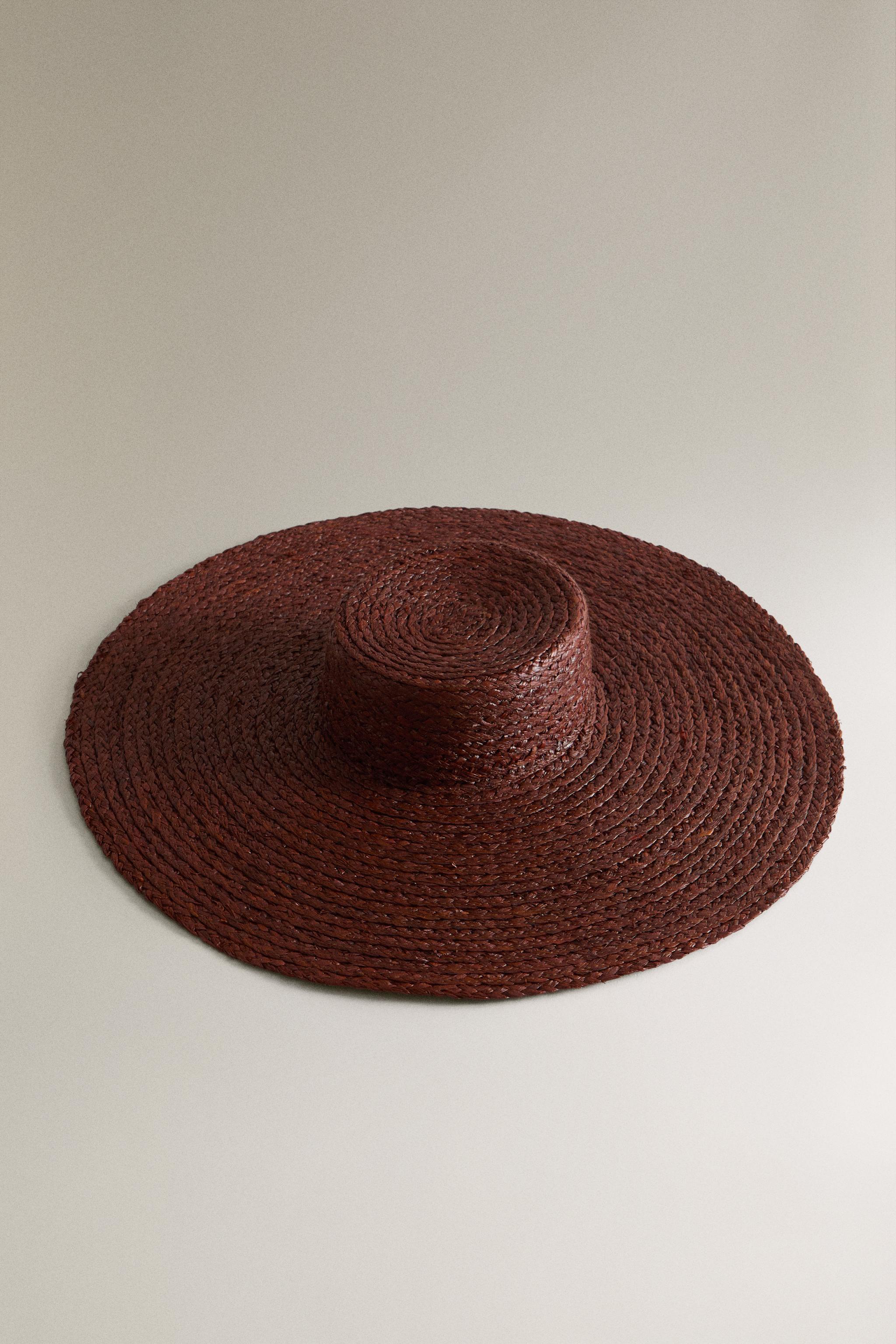CHAPEAU PLAGE RAPHIA BORD LONG