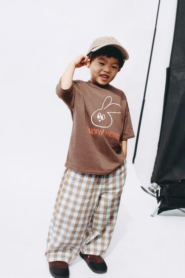 ANIMAL PRINT T-SHIRT - Brown by Zara
